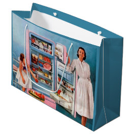 レトロヴィンテージキッチンパーティー ラージペーパーバッグ