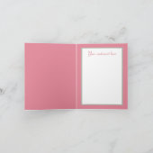 レトロヴィンテージキッチンベーキングレディチャイルド気持ち ノートカード (内部)