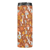 レトロヴィンテージキノコ花模様 タンブラー (裏面)