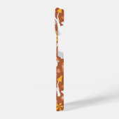 レトロヴィンテージキノコ花模様 iPhoneケース (左側面)