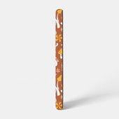 レトロヴィンテージキノコ花模様 SAMSUNG GALAXYケース (左側面)