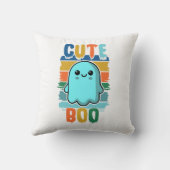 レトロヴィンテージキュートハロウィーン幽霊 クッション (裏面)