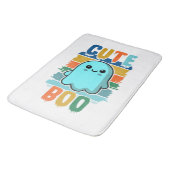 レトロヴィンテージキュートハロウィーン幽霊 バスマット (アングル)