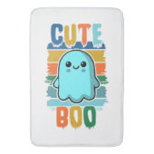 レトロヴィンテージキュートハロウィーン幽霊 バスマット (正面縦)
