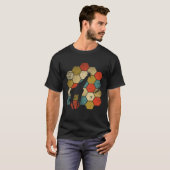 レトロヴィンテージキリンと可愛い動物3 Tシャツ (正面フル)