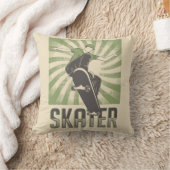 レトロヴィンテージクラシックグランジスケーター クッション (ブランケット)