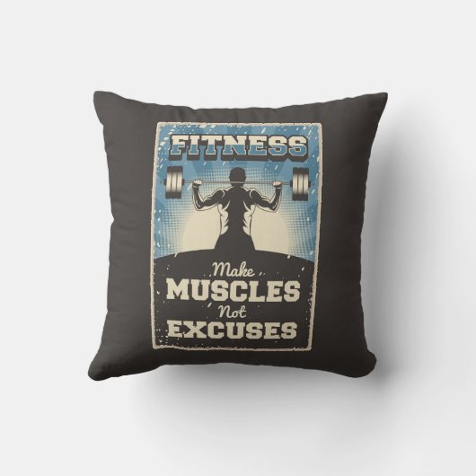 レトロヴィンテージクラシックグランジフィットネスムール貝 クッション (裏面)