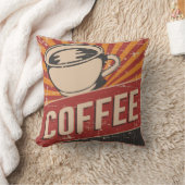 レトロヴィンテージクラシックコーヒーモーニング クッション (ブランケット)
