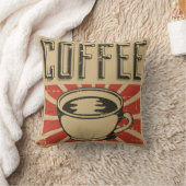 レトロヴィンテージクラシックコーヒー愛好家装飾用クッション クッション (ブランケット)