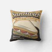 レトロヴィンテージクラシックサンドグランジイッチ クッション (裏面)