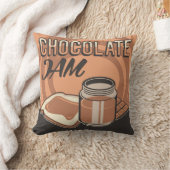 レトロヴィンテージクラシックスウィートブラウンチョコレートジャム クッション (ブランケット)