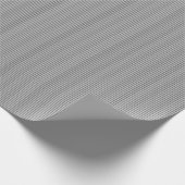 レトロヴィンテージクラシックテンプレートグレイストライプギフト ラッピングペーパー (角)