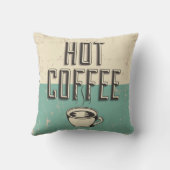 レトロヴィンテージクラシックホットコーヒー クッション (裏面)