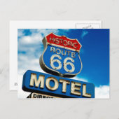 レトロヴィンテージクラシックランドマークアメリカーナ ポストカード (正面/裏面)