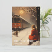 レトロヴィンテージクラシック居心地の良い冬スリルオブホープ シーズンカード (スタンド正面)