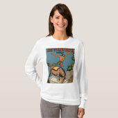 レトロヴィンテージクラシック記事カバー Tシャツ (正面フル)