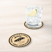 レトロヴィンテージクラシック車 ラウンドペーパーコースター (インサイチュ)