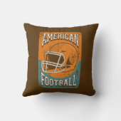 レトロヴィンテージクラシック金ゴールドアメフト クッション (裏面)