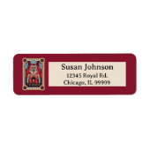 レトロヴィンテージクランプス&ザオールドダーククリスマス ラベル (正面)