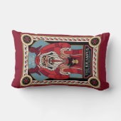 レトロヴィンテージクランプス&ザオールドダーククリスマス ランバークッション (裏面)