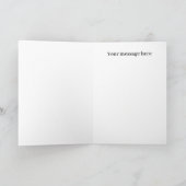 レトロヴィンテージクリスマスの子供 シーズンカード (内部)