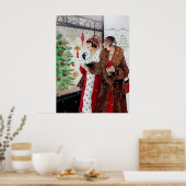 レトロヴィンテージクリスマスアートデコレディーポスター ポスター (キッチン)