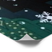 レトロヴィンテージクリスマスアートデコレディーポスター ポスター (角)