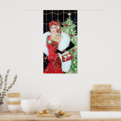 レトロヴィンテージクリスマスアートデコレディーポスター ポスター (キッチン)