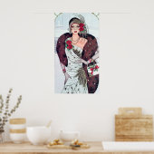 レトロヴィンテージクリスマスアートデコレディーポスター ポスター (キッチン)