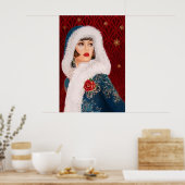 レトロヴィンテージクリスマスアートデコレディーポスター ポスター (キッチン)