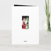 レトロヴィンテージクリスマスアートデコレディ シーズンカード (裏面)