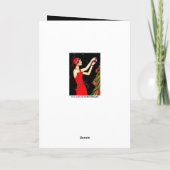 レトロヴィンテージクリスマスアートデコレディ シーズンカード (裏面)