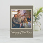 レトロヴィンテージクリスマスイブファミリーディナー シーズンカード (スタンド正面)