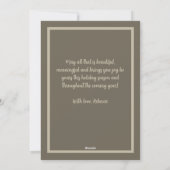 レトロヴィンテージクリスマスイブファミリーディナー シーズンカード (裏面)