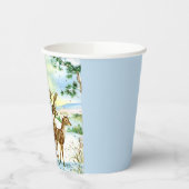 レトロヴィンテージクリスマスウィンターディアーパーティー 紙コップ (左)