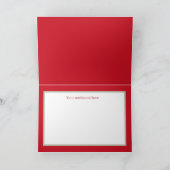 レトロヴィンテージクリスマスエンジェルアッド気持ち シーズンカード (内部)