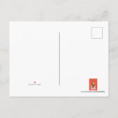 レトロヴィンテージクリスマスエンジェルズディアホリデイ 案内ポストカード (裏面)