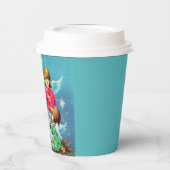 レトロヴィンテージクリスマスエンジェルズホリデイ 紙コップ (左)