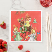 レトロヴィンテージクリスマスエンジェルズホリデーパーティー (インサイチュ)