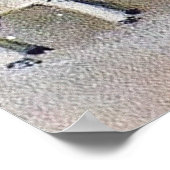 レトロヴィンテージクリスマスエンジェルホリデーポスター ポスター (角)