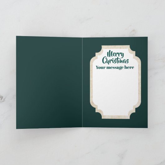 レトロヴィンテージクリスマスエンジェル追加メッセージカード シーズンカード (内部)