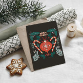 レトロヴィンテージクリスマスオーナメント シーズンポストカード