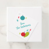 レトロヴィンテージクリスマスオーナメント パーソナライズされた フェイバータグ (インサイチュ)