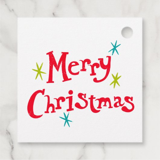 レトロヴィンテージクリスマスオーナメント パーソナライズされた フェイバータグ (裏面)