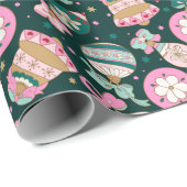 レトロヴィンテージクリスマスオーナメント ラッピングペーパー (ロールコーナー)