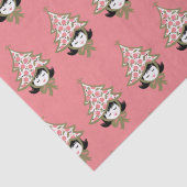 レトロヴィンテージクリスマスガールとツリーハット 薄葉紙 (詳細)