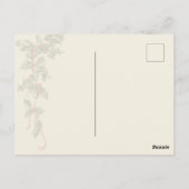 レトロヴィンテージクリスマスガールギフトグリーティングカード ポストカード (裏面)