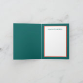 レトロヴィンテージクリスマスキッズフォールドホリデーカード シーズンカード (内部)