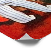 レトロヴィンテージクリスマスキッズホリデーポスター ポスター (角)