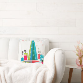 レトロヴィンテージクリスマスキャッツホリデイ クッション